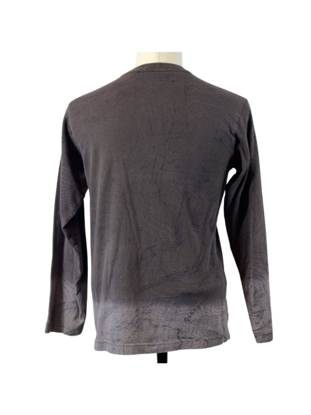 Calvin Klein Jeans Shirt Rockology Graphic Size Large Brown Long Sleeve Guitar - Picture 2 of 14